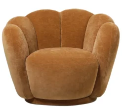 Schelp Fauteuil Liora Amber Oak – Luxe Draai Fauteuil 93x81x70 cm