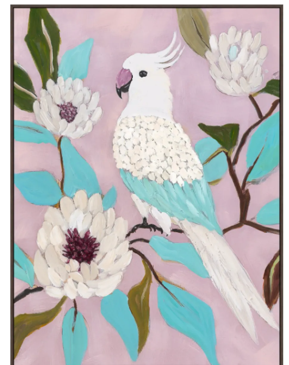 Schilderij Parrot 60×80 cm – Met Houten Lijst | Chique-Living