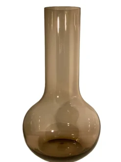 Seim Vaas Smoke Brown – Ø28 x H50 cm | Grote glazen designvaas
