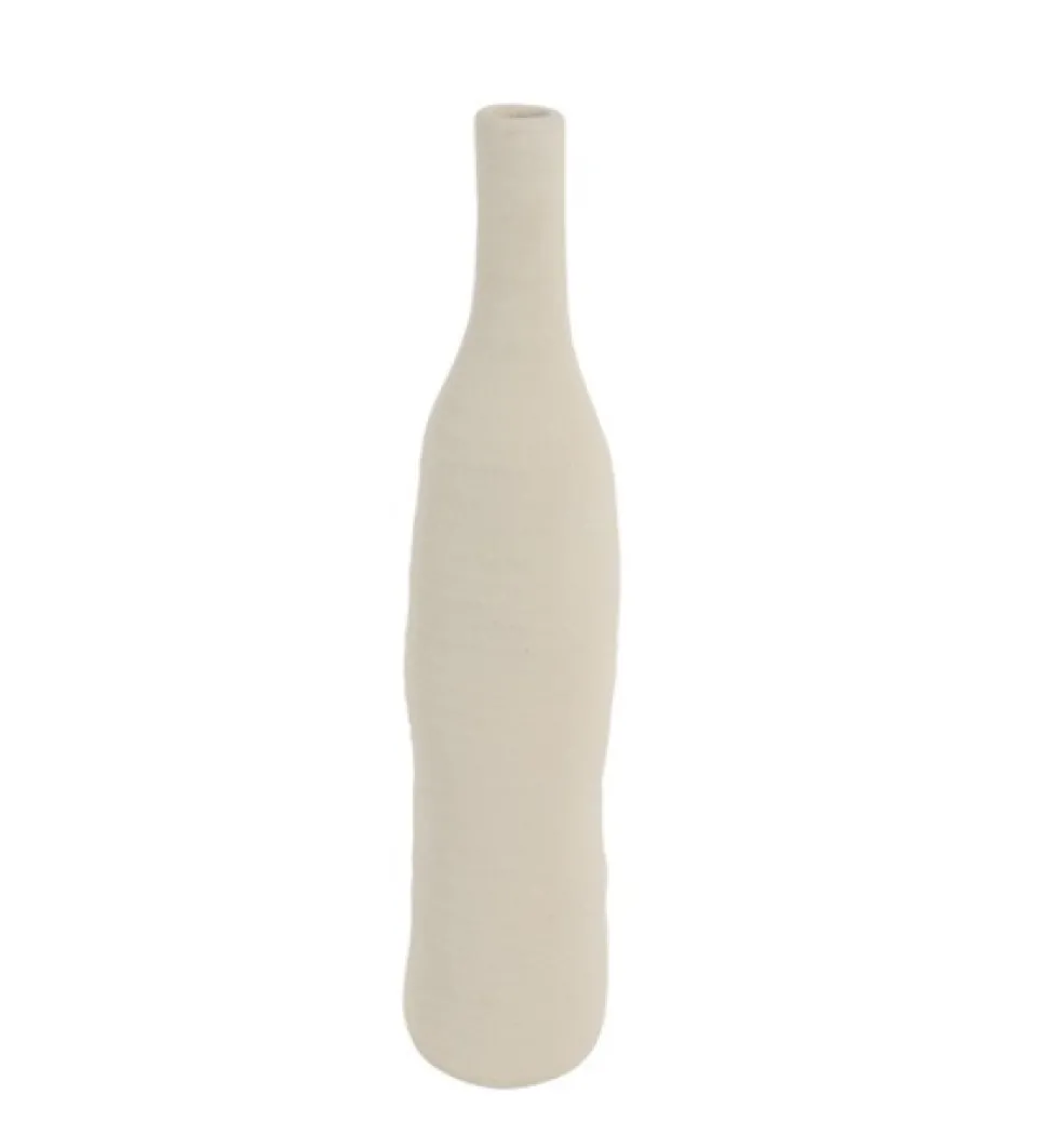 Smalle Hoge Vaas Kay Crème – Japandi Vaas 50 cm | Organisch Design