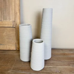 Smalle Vaas ‘Karin’ | Taupe | In 3 maten | Chique-Living