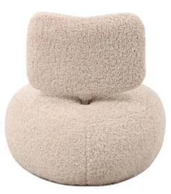 Teddy Stof Fauteuil ‘Leyla’ | Beige | 67x73x67cm | Chique-Living