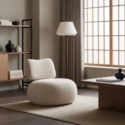 Teddy Stof Fauteuil ‘Leyla’ | Beige | 67x73x67cm | Chique-Living