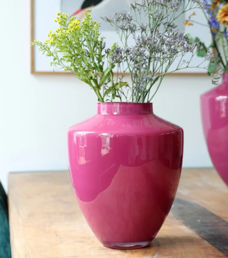 Tugela Vaas Mauve Shine – Vase The World | Luxe voor kunstbloemen