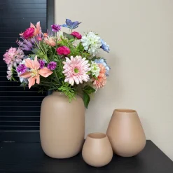 Vaas Artic Matte Sand | Vase The World | Verkrijgbaar in 3 Maten