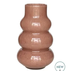 Vaas 'Lomami | Vase The World | Elite Brown | Ø18 x H30 cm | Chique-Living