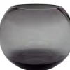 Vaas Rond 'Zambezi' | Smoke Grey | Ø25 x H20,5 cm | Chique-Living