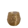 Waxinelichthouder 'Sabana' Goud Ø10 cm | Light & Living