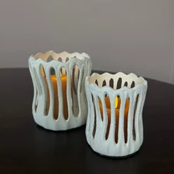 Waxinelichthouder 'TIVOLI' | Creme | In 2 maten | Chique-Living