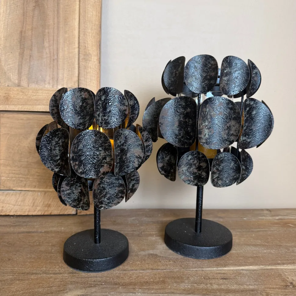 Windlicht Op Voet | Antique Black | In 2 maten | Chique-Living