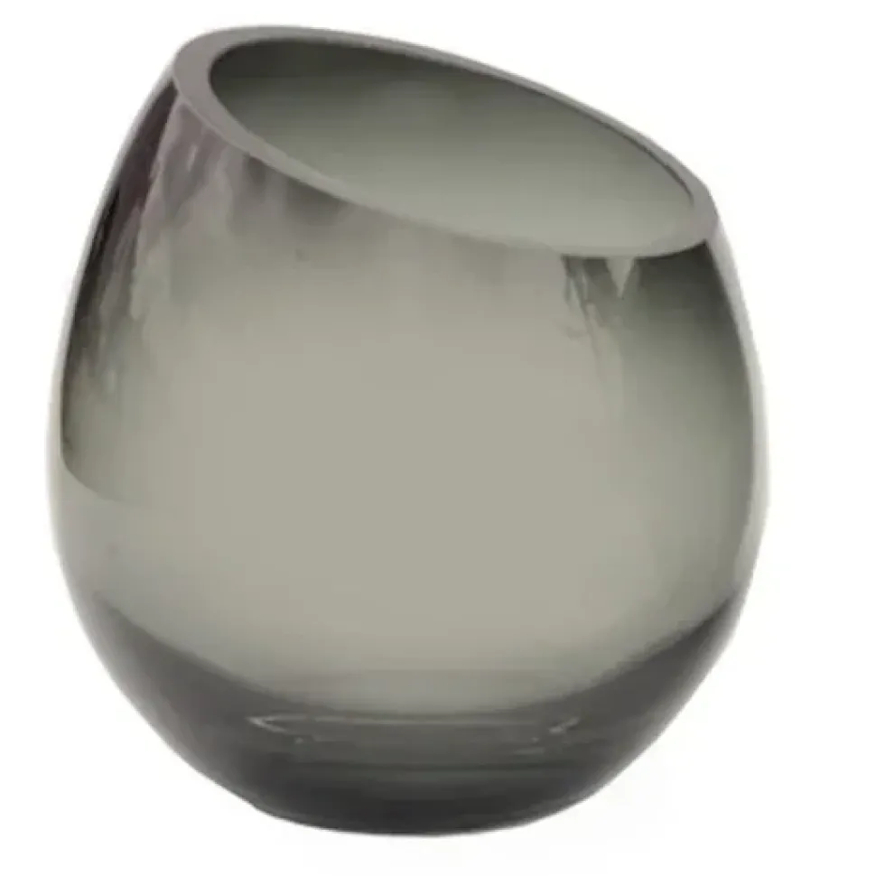 Windlicht Zwart Smoke Glas ‘Moho’ | Verkrijgbaar in 2 maten | Chique-Living