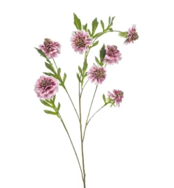XL Zijden Bloemen Tak 'Scabiosa' | Roze | 113cm | Chique-Living