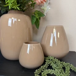 Zand Glans Windlicht ‘Tasman’ | Vase The World | Verkrijgbaar in 2 maten | Chique-Living