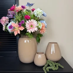 Zand Glans Windlicht ‘Tasman’ | Vase The World | Verkrijgbaar in 2 maten | Chique-Living