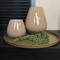 Zand Glans Windlicht ‘Tasman’ | Vase The World | Verkrijgbaar in 2 maten | Chique-Living