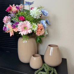 Zand Glans Windlicht ‘Tasman’ | Vase The World | Verkrijgbaar in 2 maten | Chique-Living