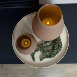 Zand Matte Windlicht ‘Tasman’ | Vase The World | Verkrijgbaar in 2 maten | Chique-Living