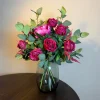 Zijden Bloemen Boeket ‘Fuchsia’ | Met of zonder vaas | Chique-Living