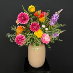 Zijden Bloemen Boeket ‘Happy’ | Met of zonder vaas | Chique-Living