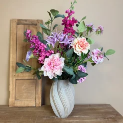 Zijden Bloemen Boeket ‘Lovely’ | Inclusief Vaas | H78cm | Chique-Living