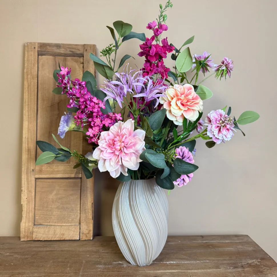 Zijden Bloemen Boeket ‘Lovely’ | Inclusief Vaas | H78cm | Chique-Living