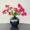 Zwarte Bol Vaas | Metaal 26x25cm | Met Opmaakservice | Chique Living